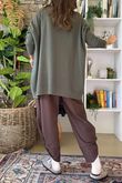 Charli Honeycomb Oversized Turtle Knit Khaki